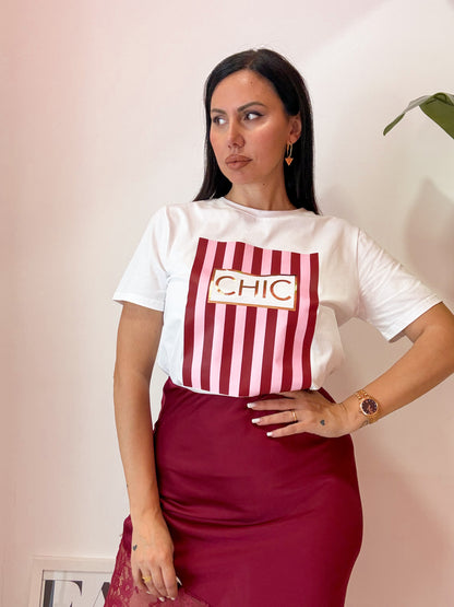 TSHIRT CHIC ROSA