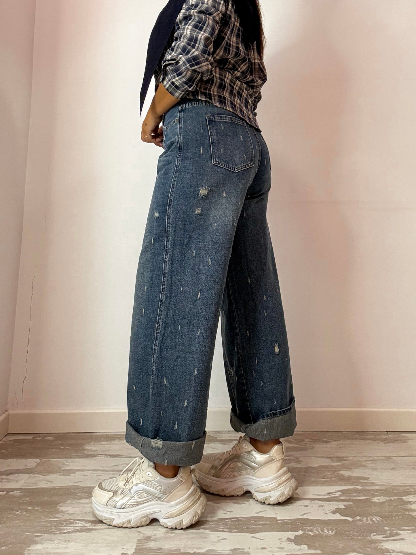 JEANS WIDE LEG CROPPED 250