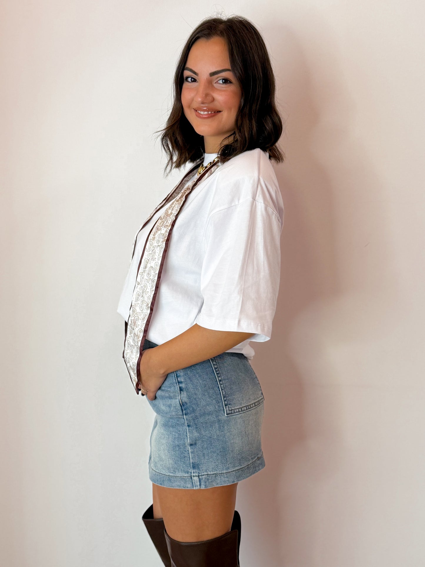 MINIGONNA DENIM