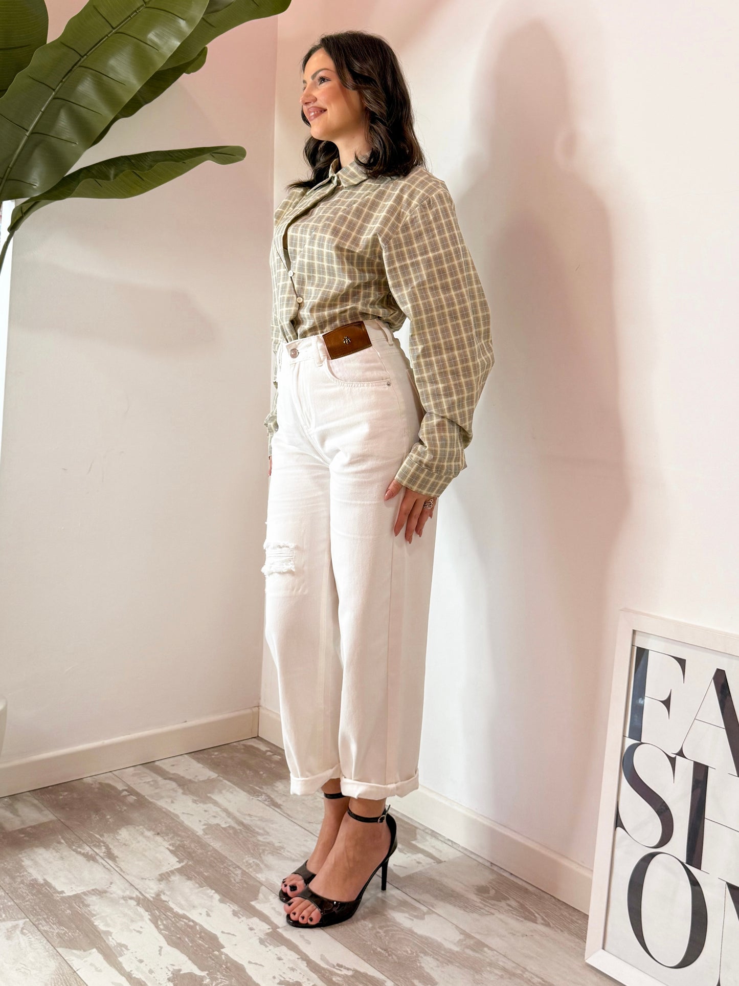 JEANS APE BIANCO