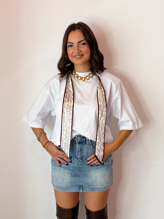 TSHIRT FOULARD