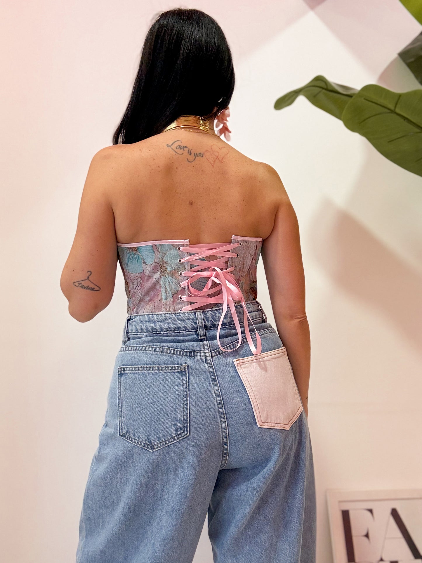 CORSETTO PROFILO ROSA