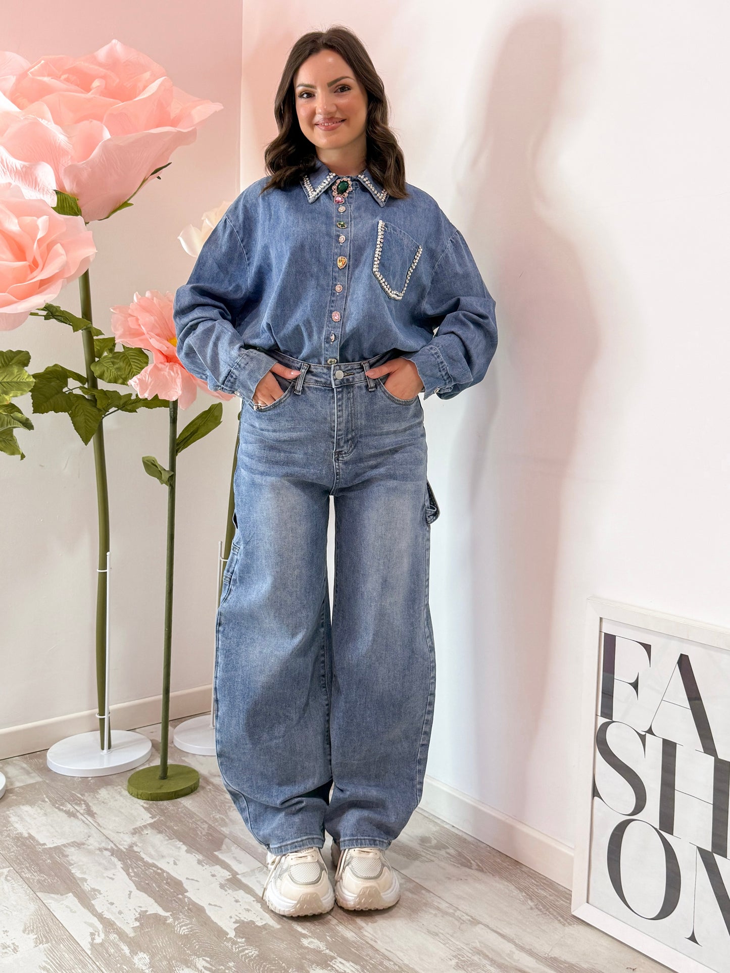 JEANS CARPENTER TASCA ROSA