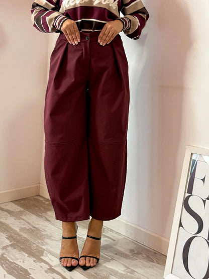 PANTALONE BALLOON BORGOGNA 276
