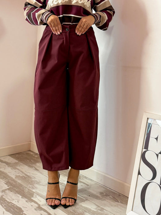 PANTALONE BALLOON BORGOGNA 276