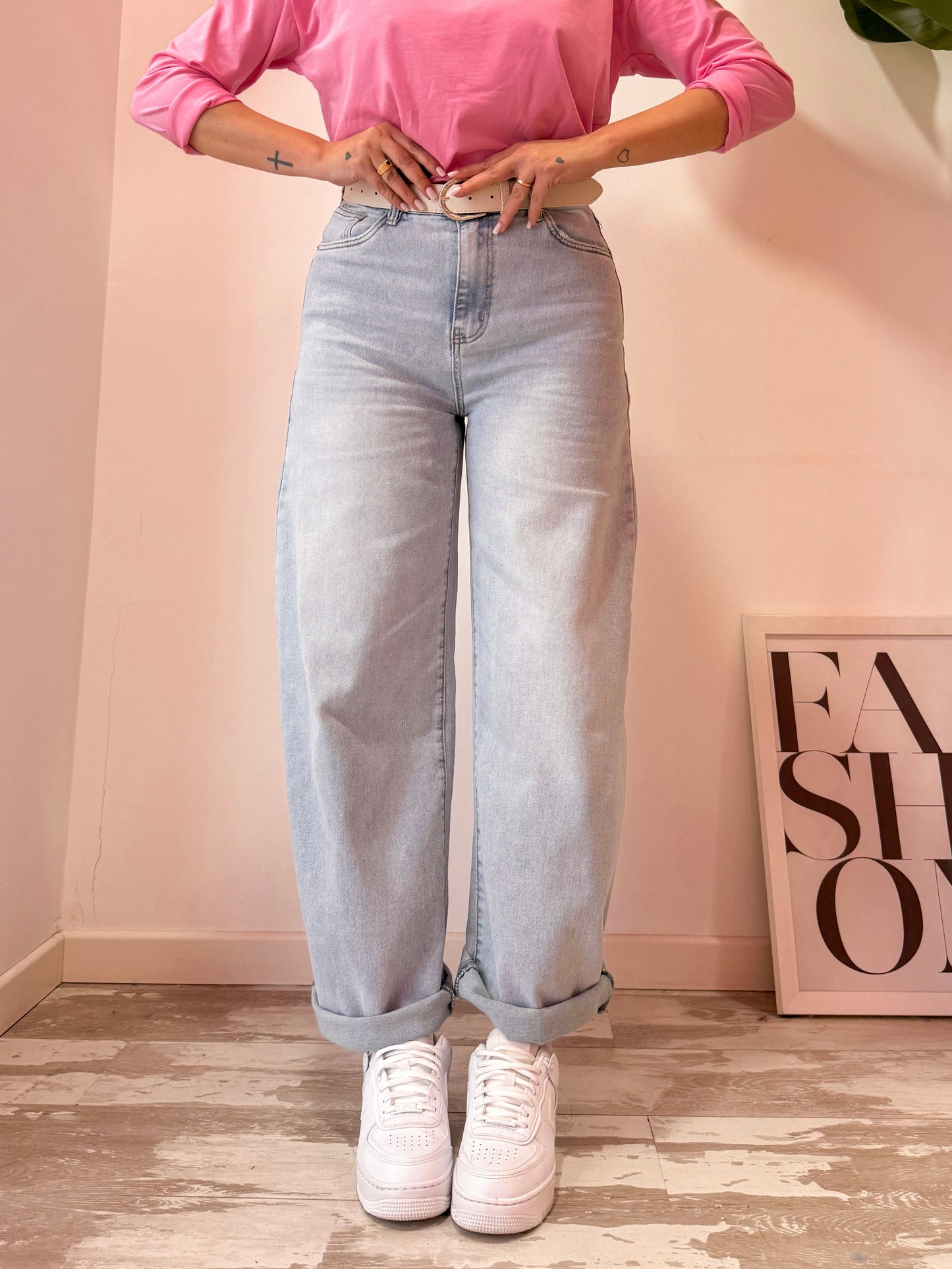 JEANS BALLOON CHIARO