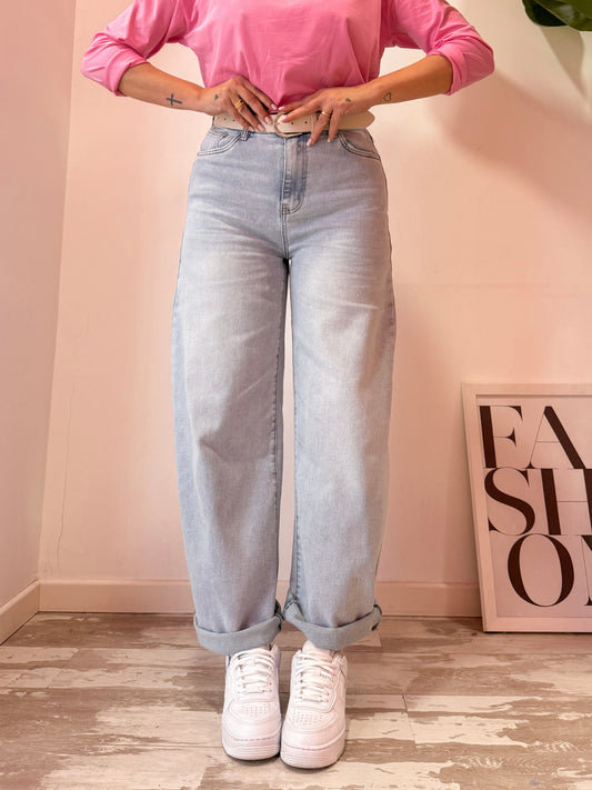 JEANS BALLOON CHIARO