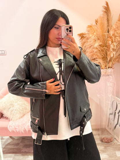 chiodo over in similpelle