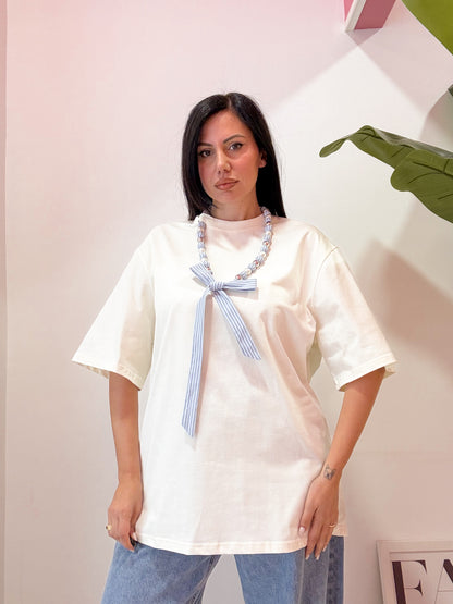 TSHIRT OVER COLLANA