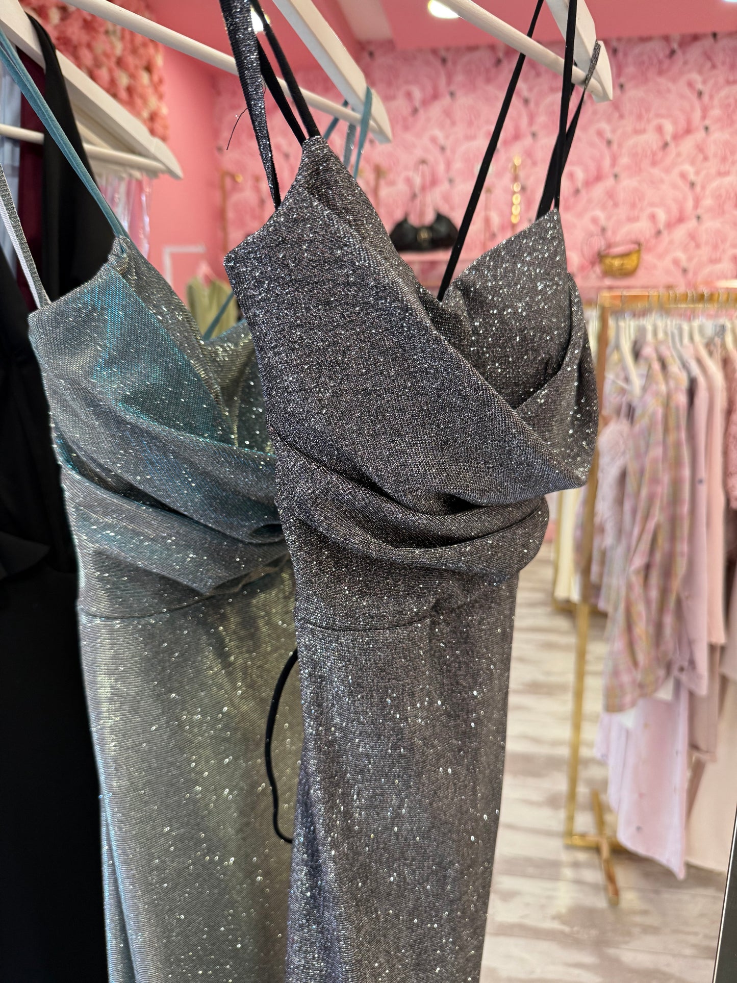 DRESS LUNGO BRILLANTINI 2 COLORI