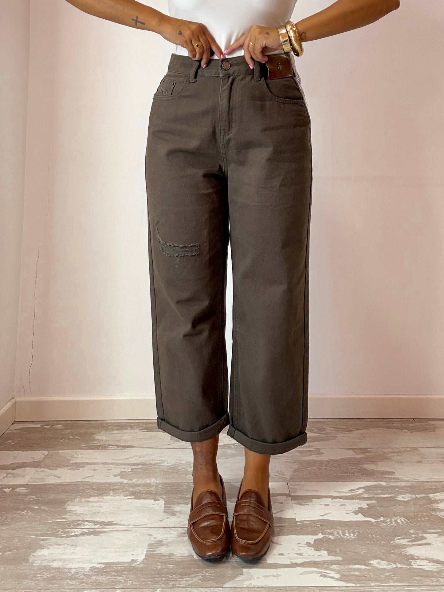 JEANS APE VERDE