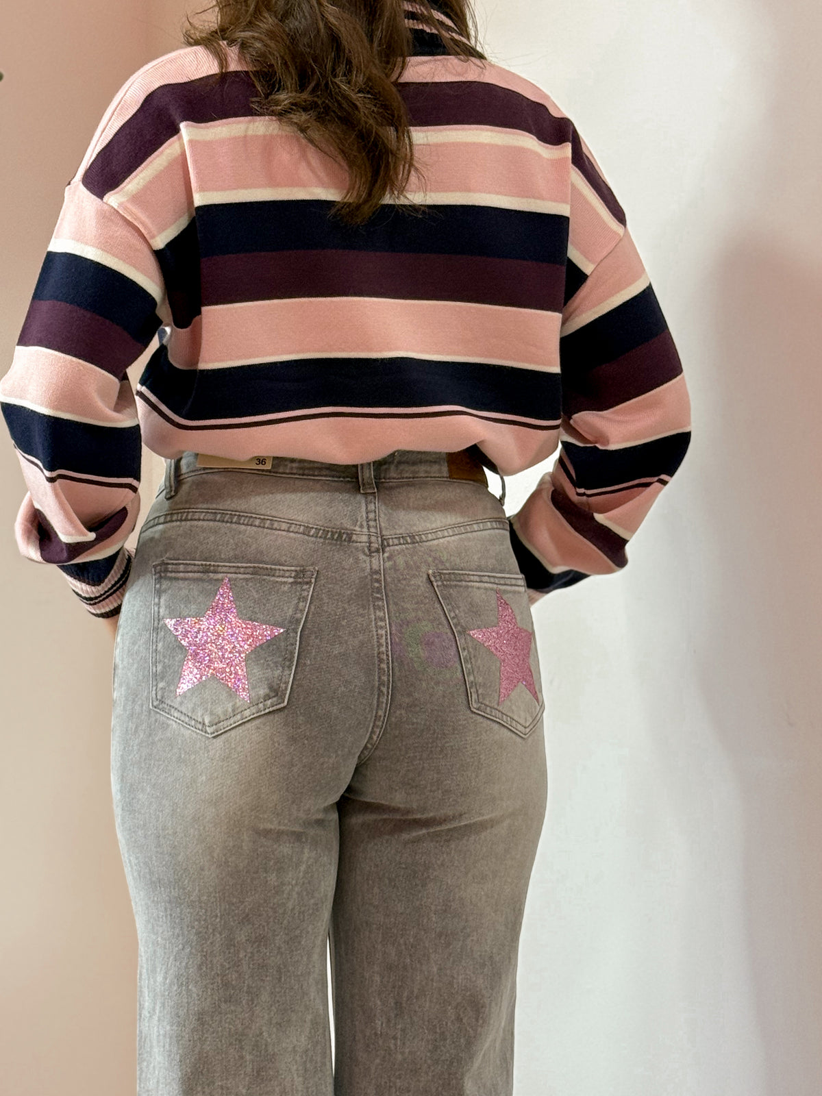 JEANS BRILLANTINI ROSA 386