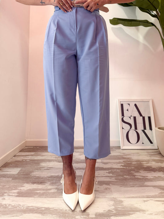 PANTALONE SLOUCHY AZZURRO