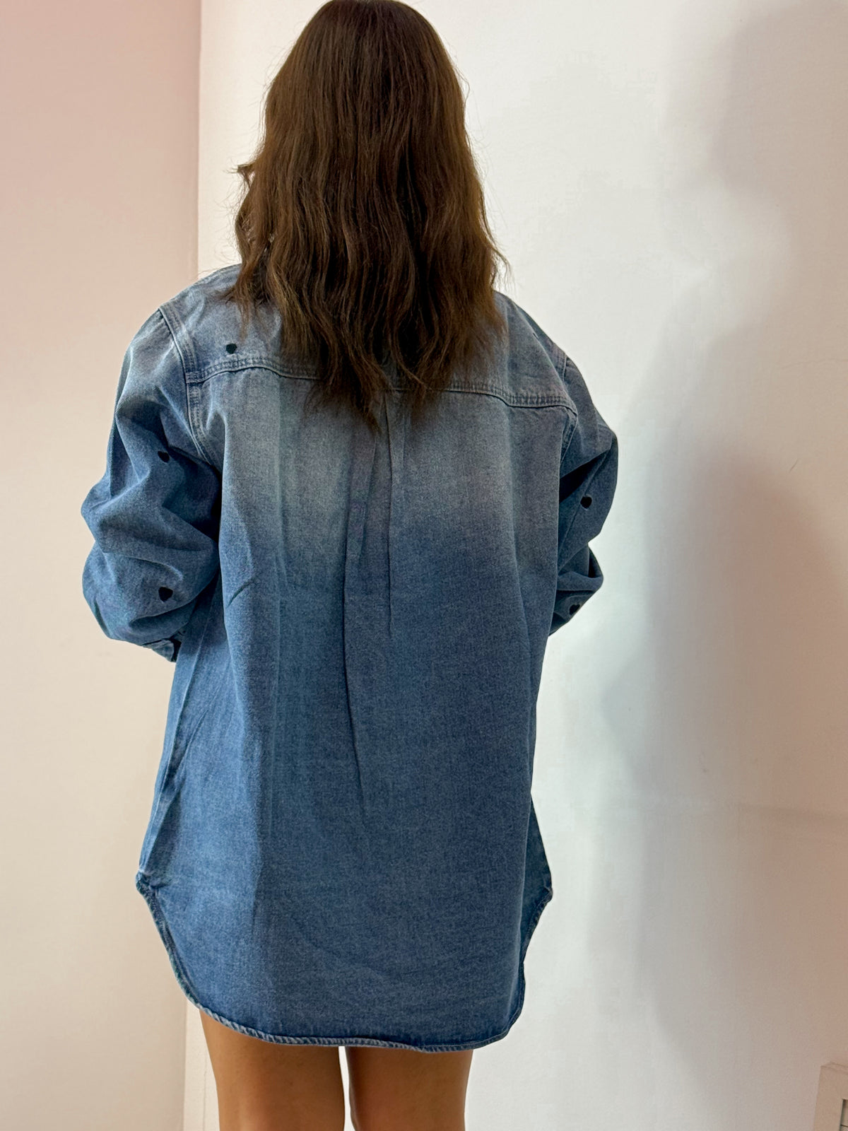CAMICIA DENIM CUORI