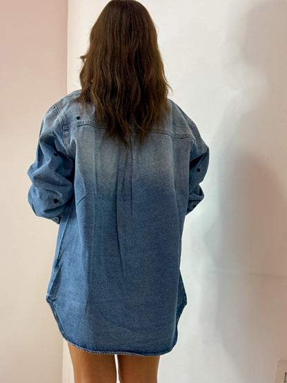 CAMICIA DENIM CUORI