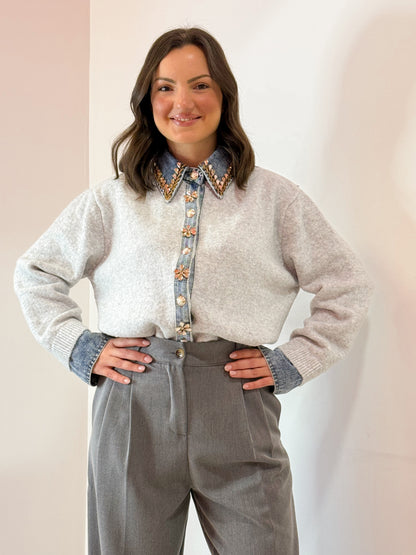 MAGLIA CAMICIA GIOIELLO