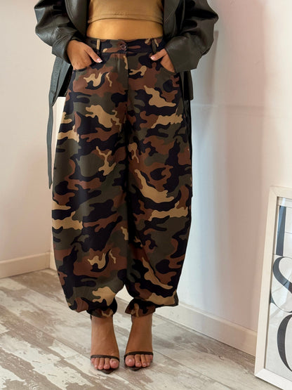 PANTALONE BALLOON MILITARE