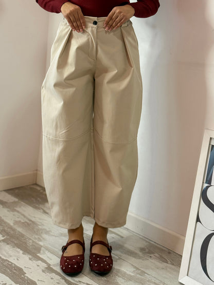 PANTALONE BALLOON PANNA