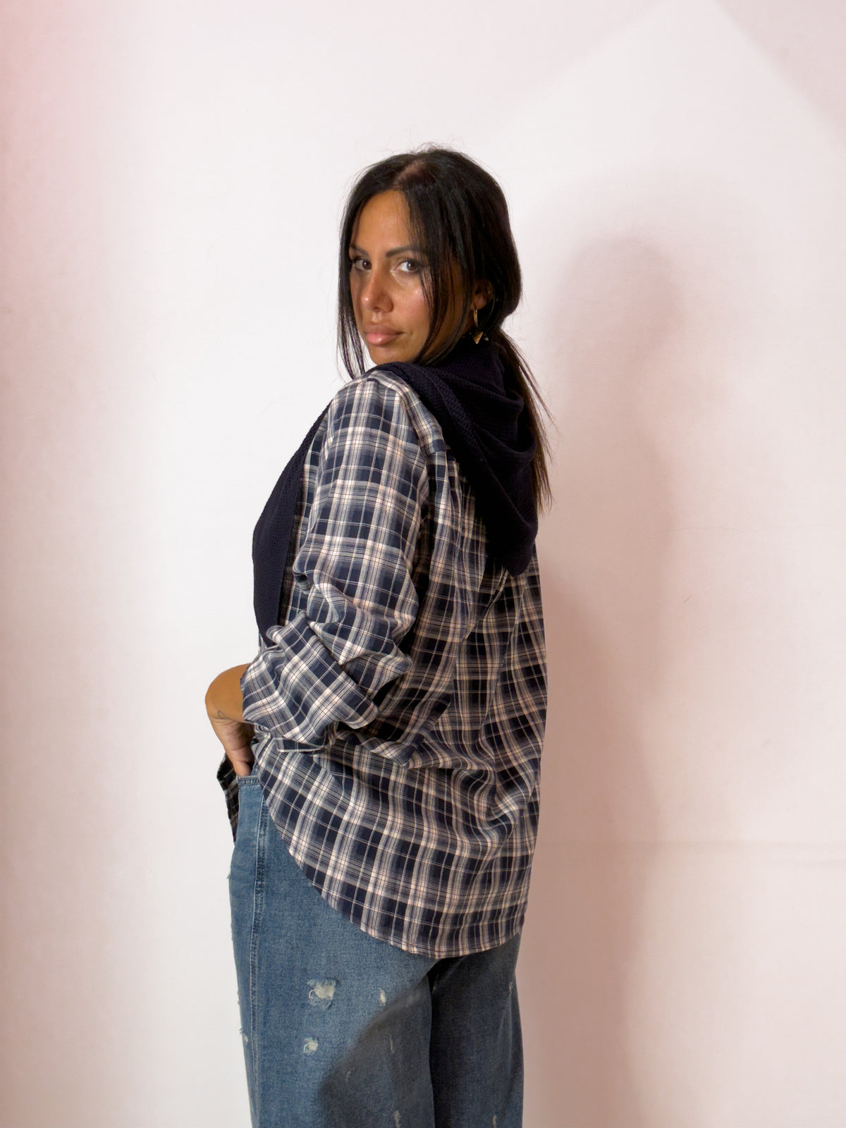CAMICIA FINTO PULLOVER 2 COLORI
