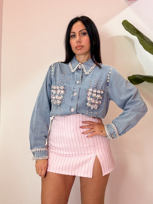 CAMICIA JEANS PREZIOSA
