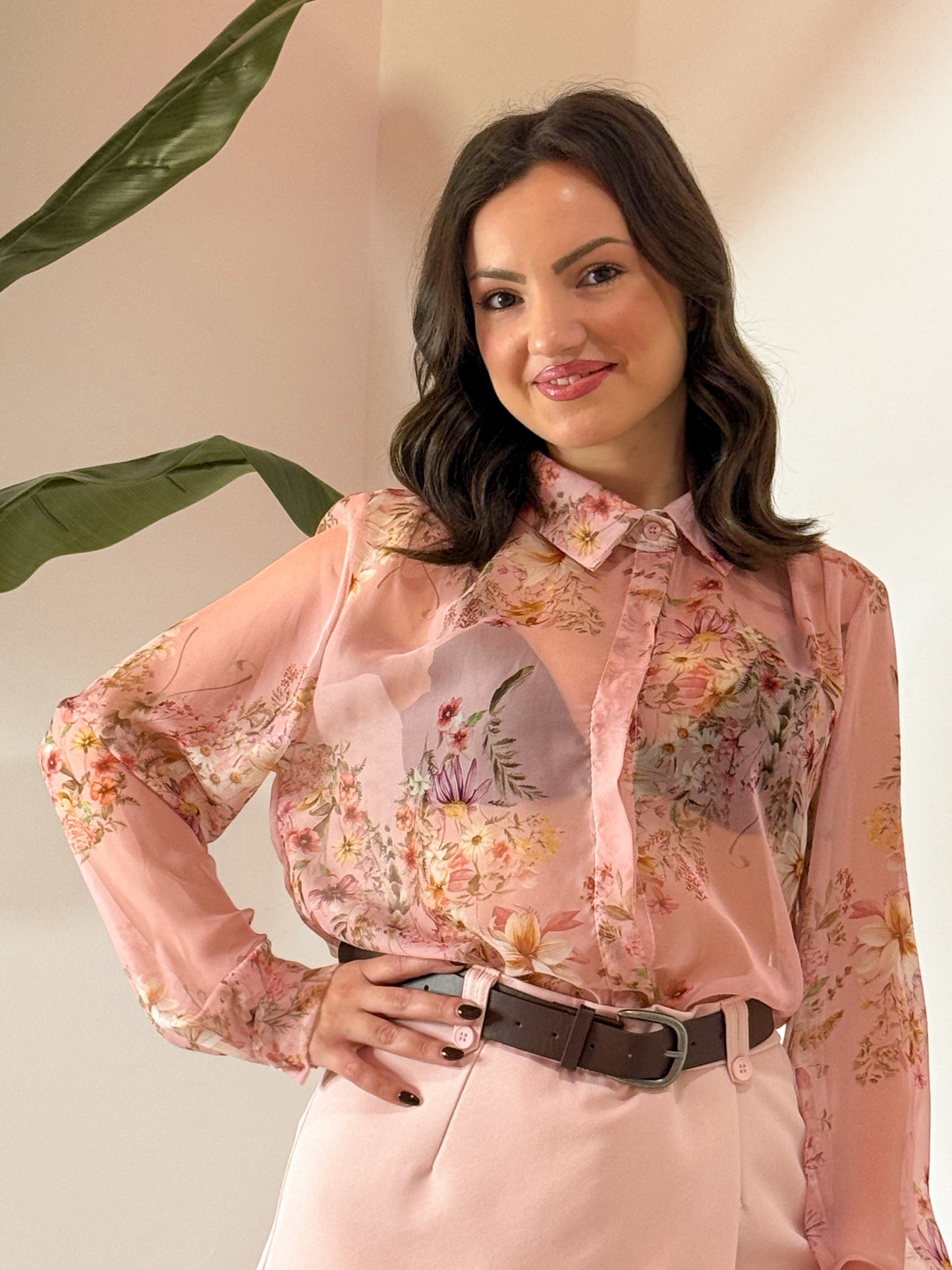 CAMICIA ROMANTICA ROSA