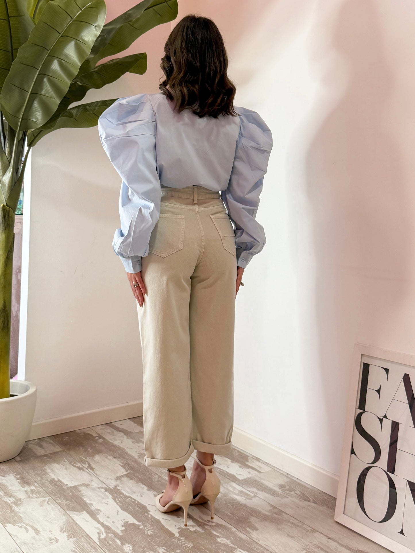 CAMICIA PALLONCINO AZZURRA