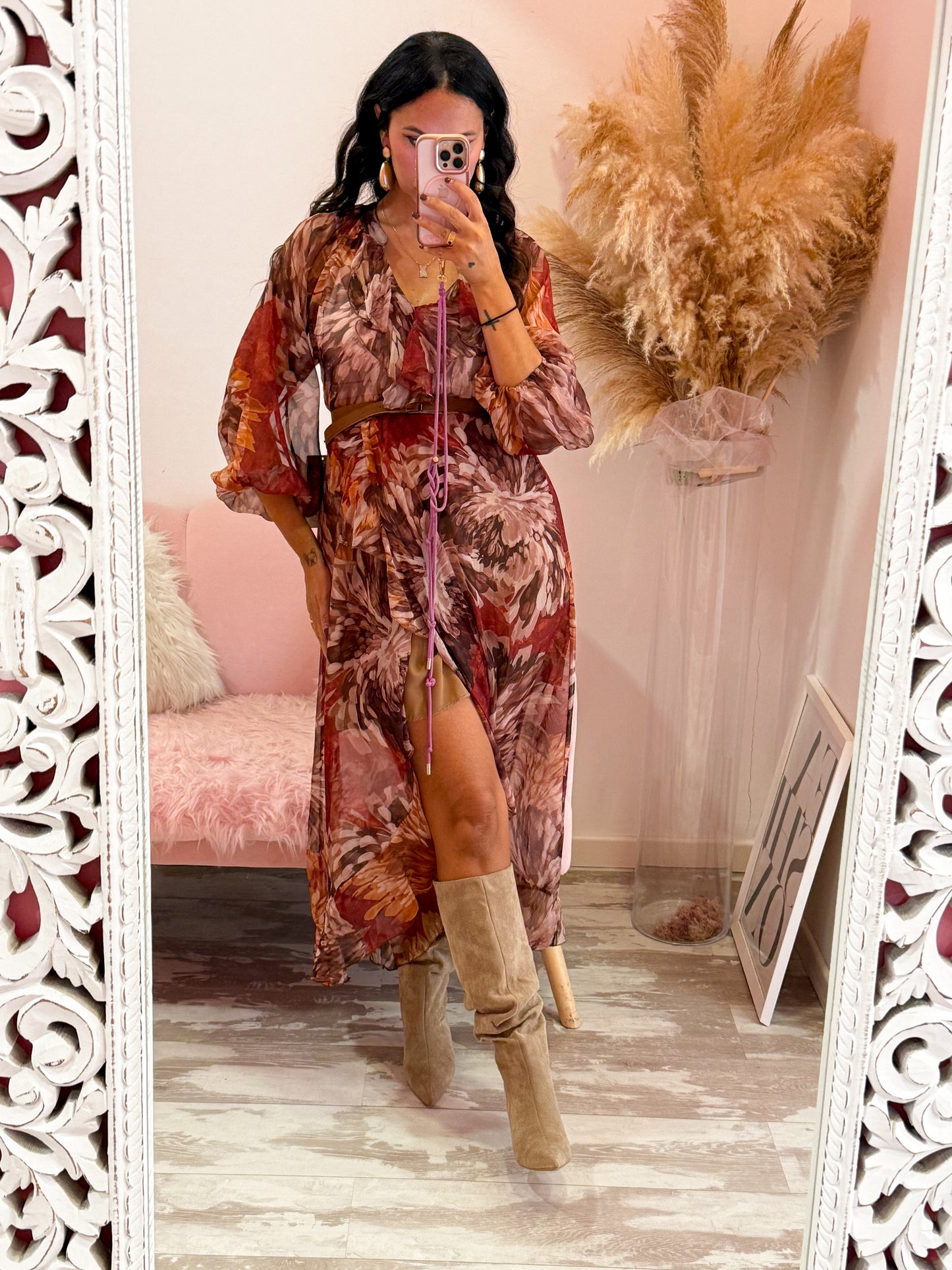 DRESS PROVENZA BORDEAUX