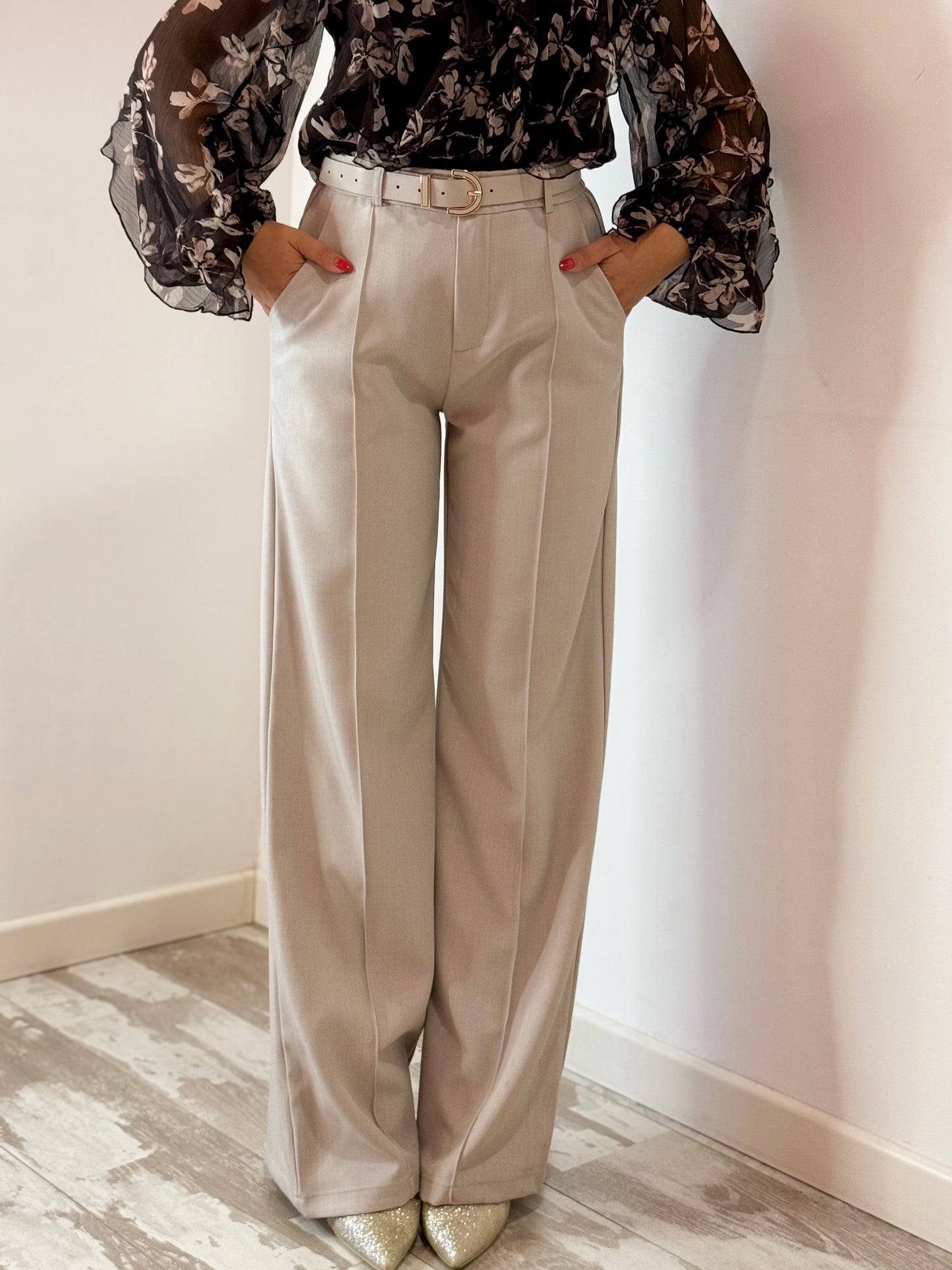 PANTALONE CLASSICO PANNA