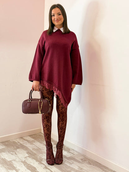 PULL TRASVERSALE BORDEAUX