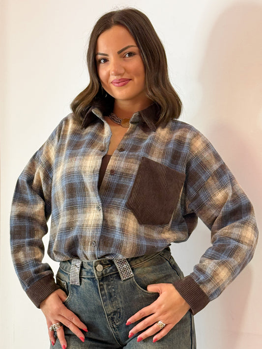 CAMICIA COLLO VELLUTO
