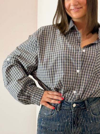 CAMICIA BOTTONCINI BLU