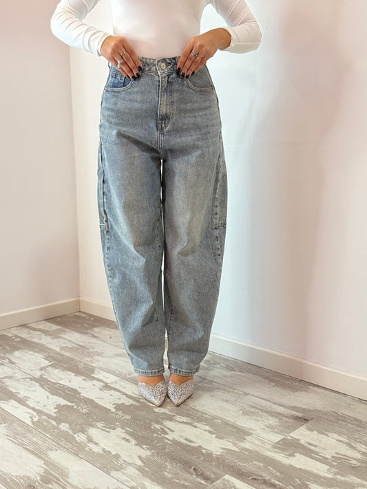 JEANS BALLOON SFUMATO
