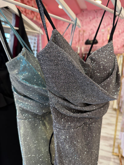 DRESS LUNGO BRILLANTINI 2 COLORI