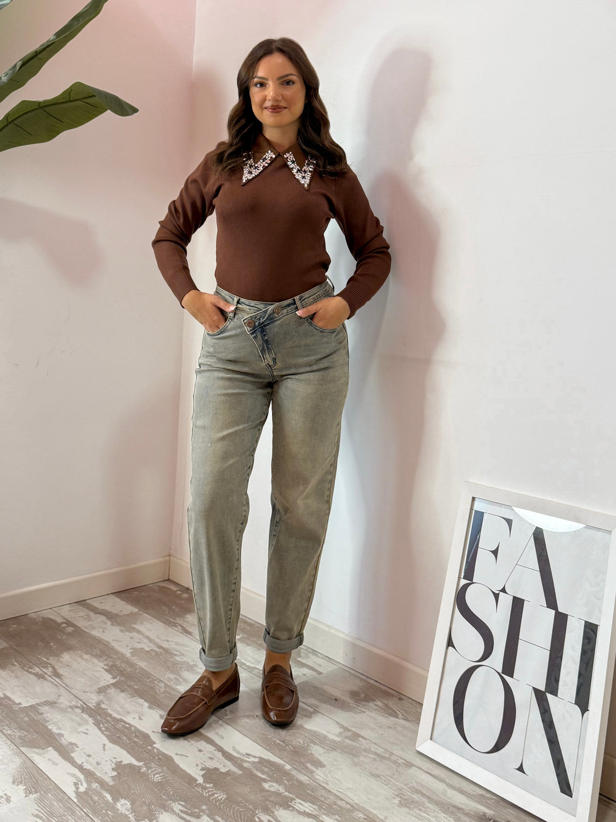 JEANS TRASVERSALE SABBIA 808