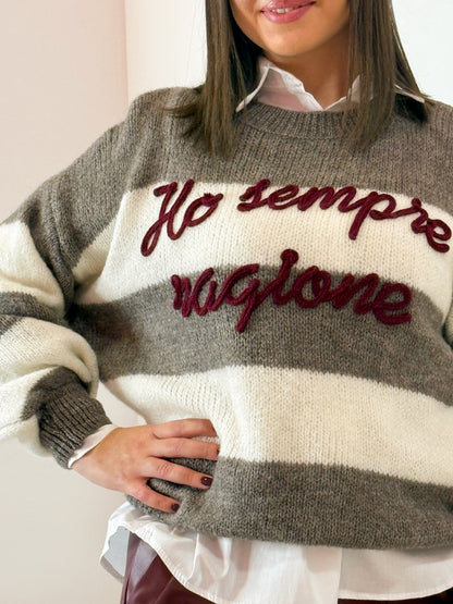 PULL RAGIONE 2 COLORI