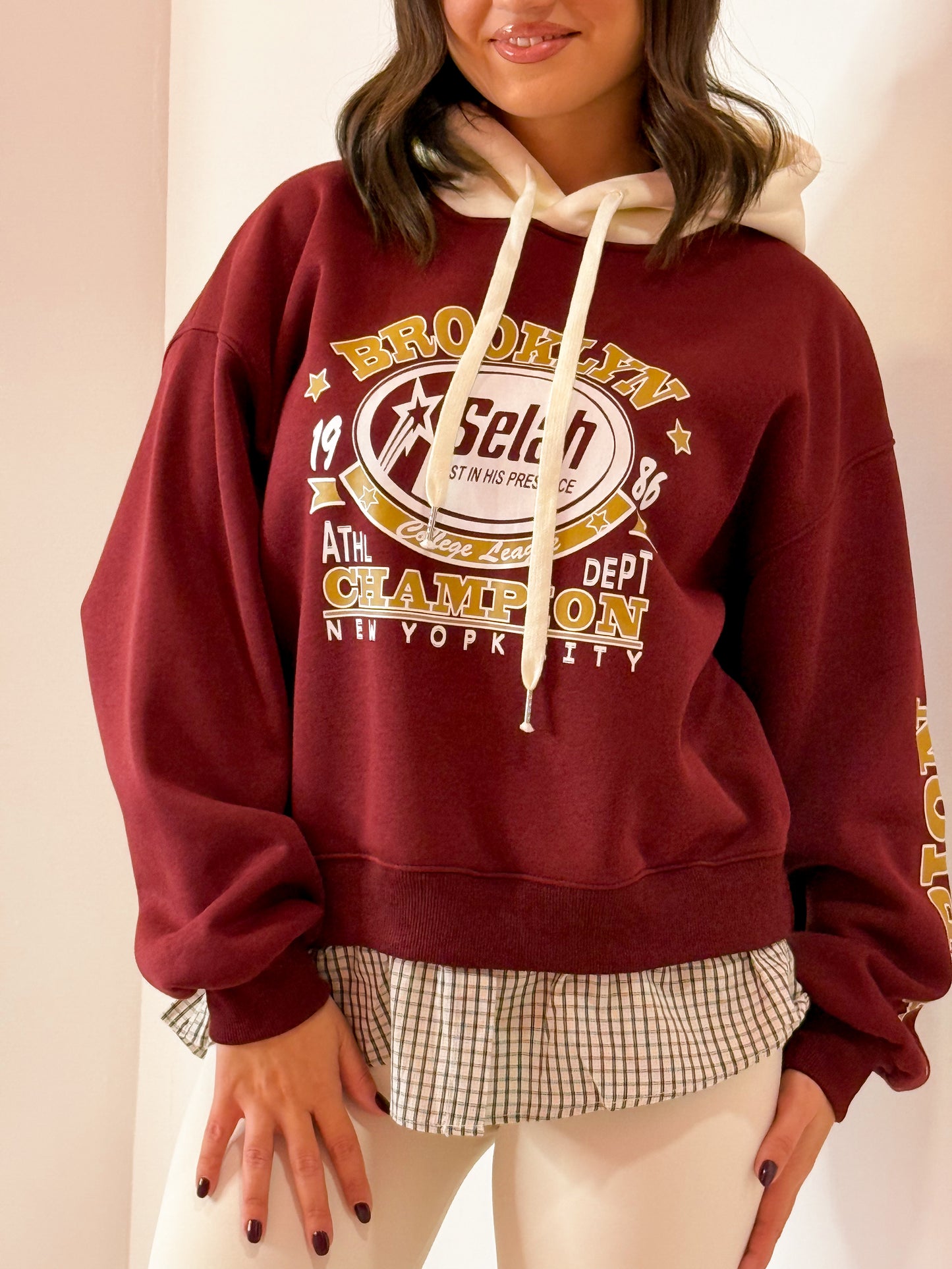 FELPA BROOKLYN BORDEAUX