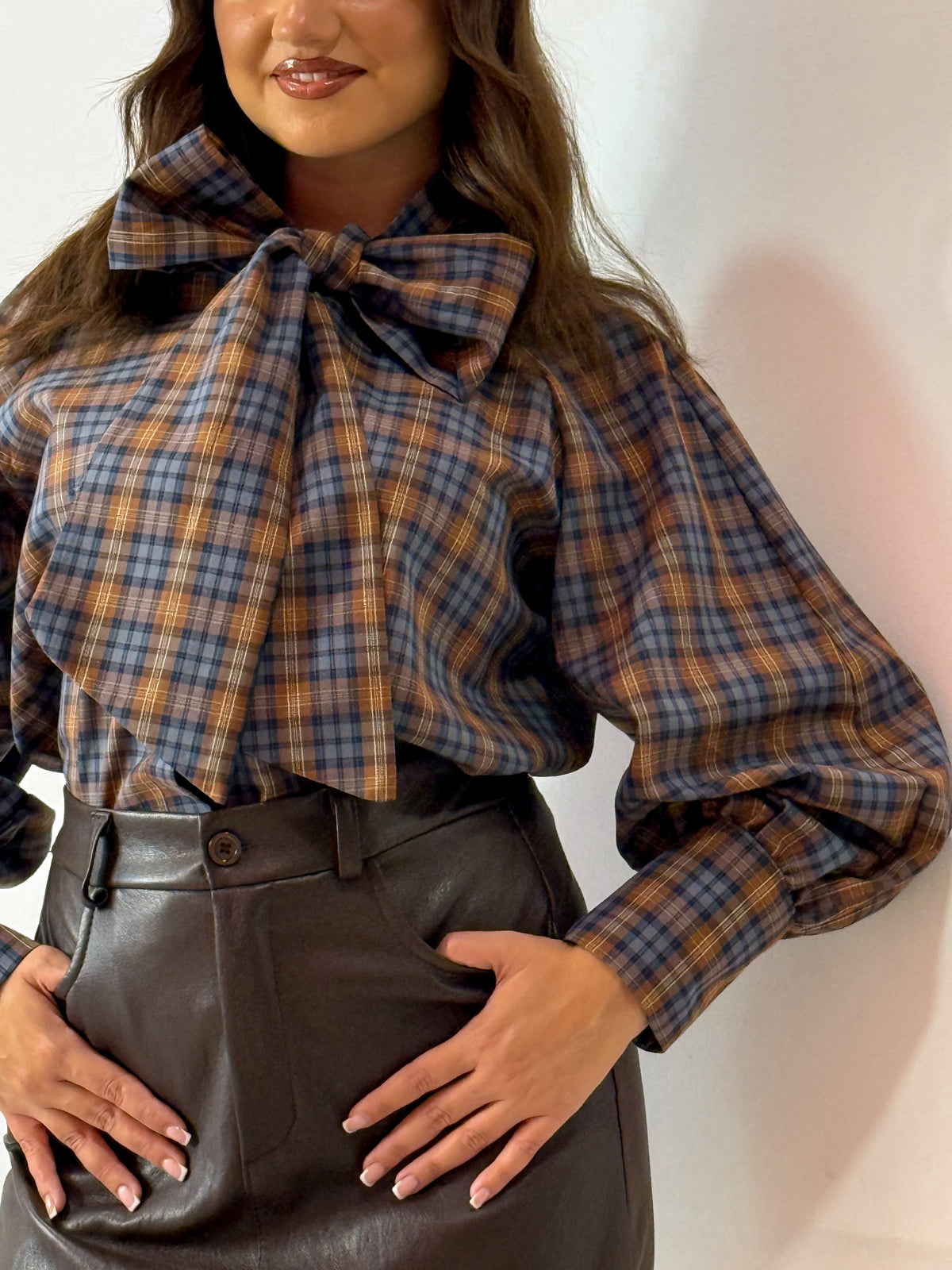 CAMICIA QUADRI CON FIOCCO