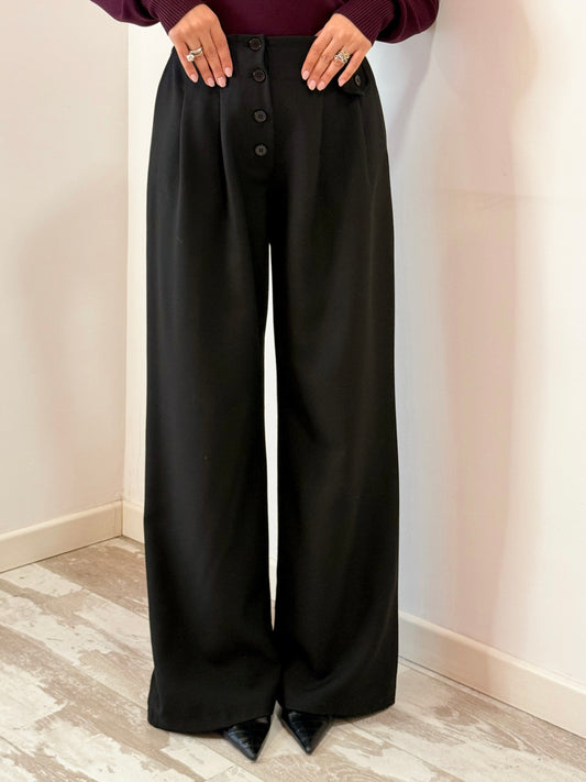 PANTALONE BOTTONCINI NERO