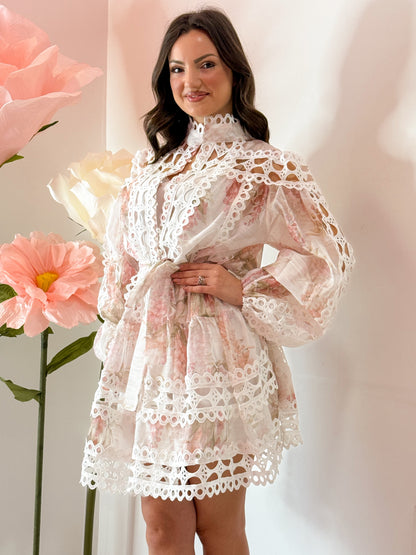 DRESS VENERE AZZURRO E ROSA