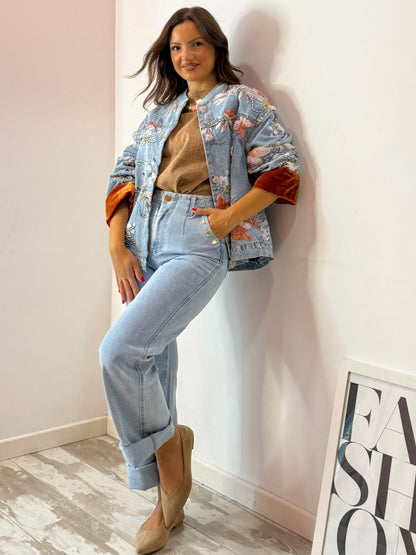 JEANS WIDE LEG CUORE 271