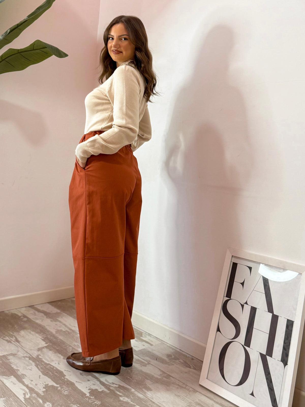 PANTALONE BALLOON MATTONE