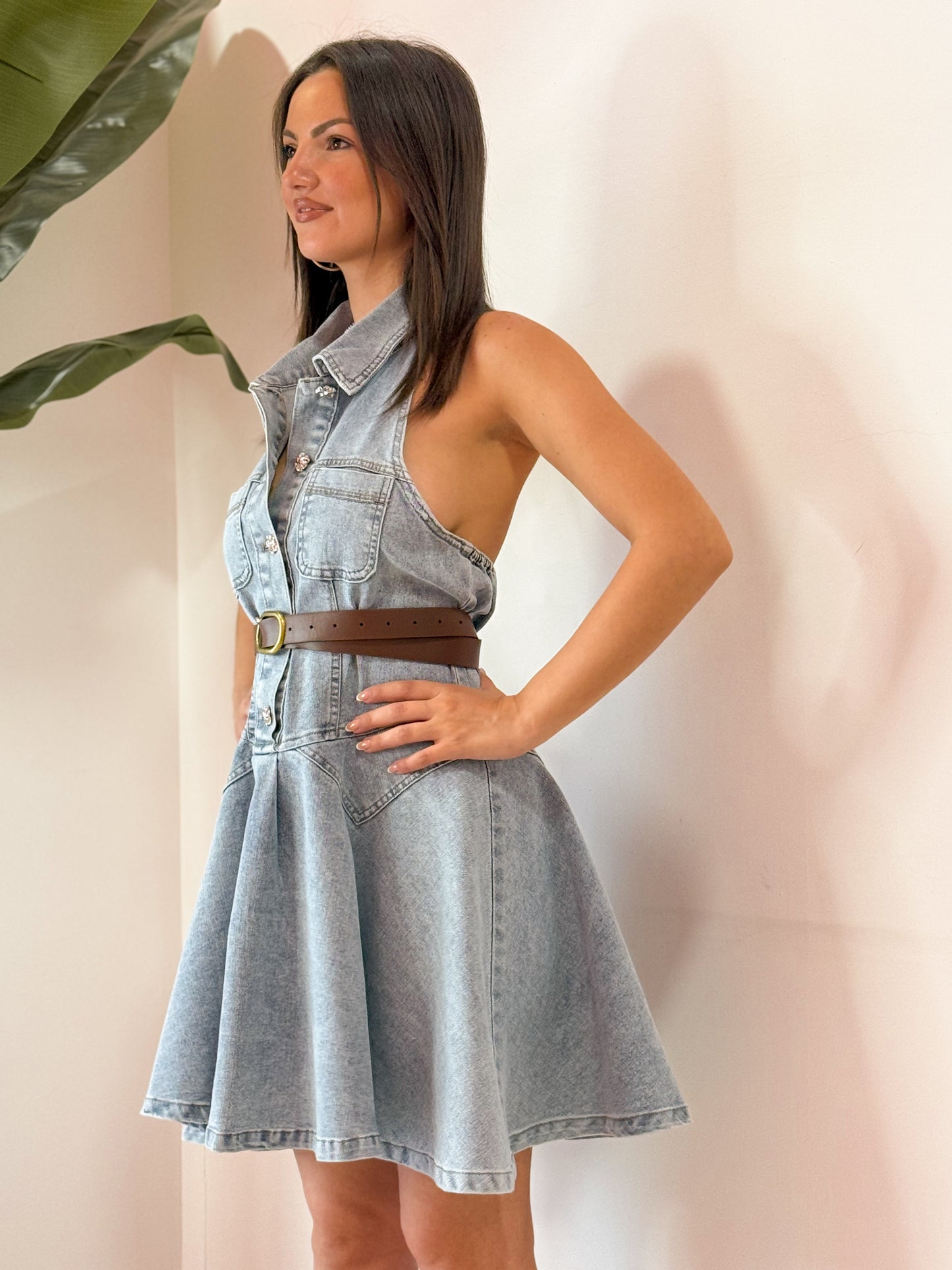 VESTITO A RUOTA IN JEANS