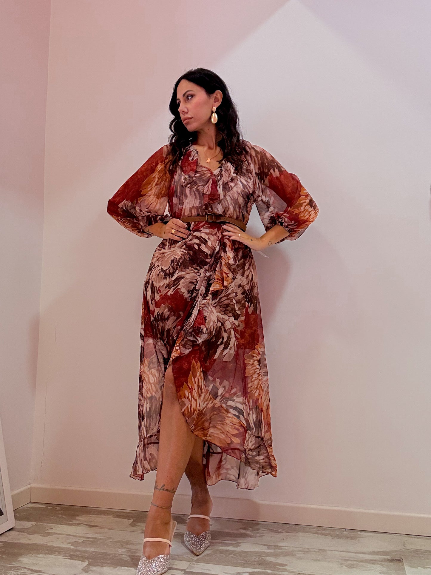 DRESS PROVENZA BORDEAUX