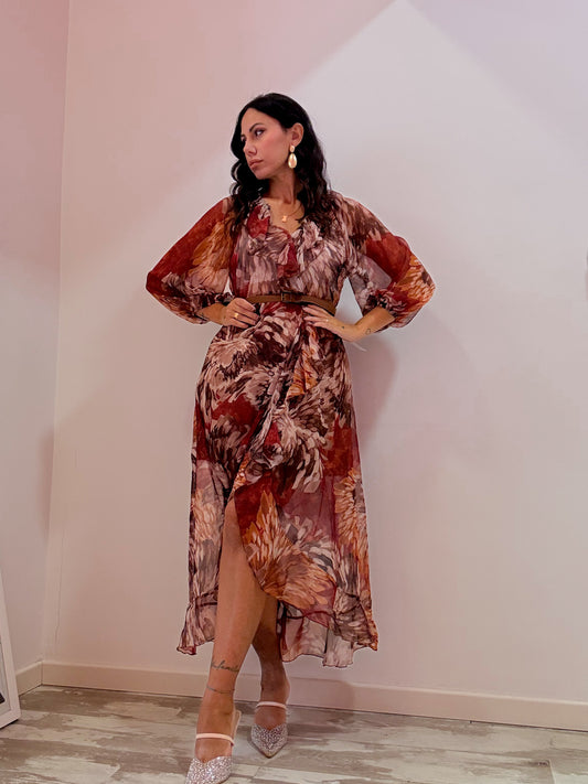 DRESS PROVENZA BORDEAUX