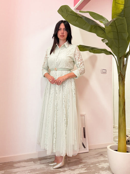 ABITO PIZZO E TULLE