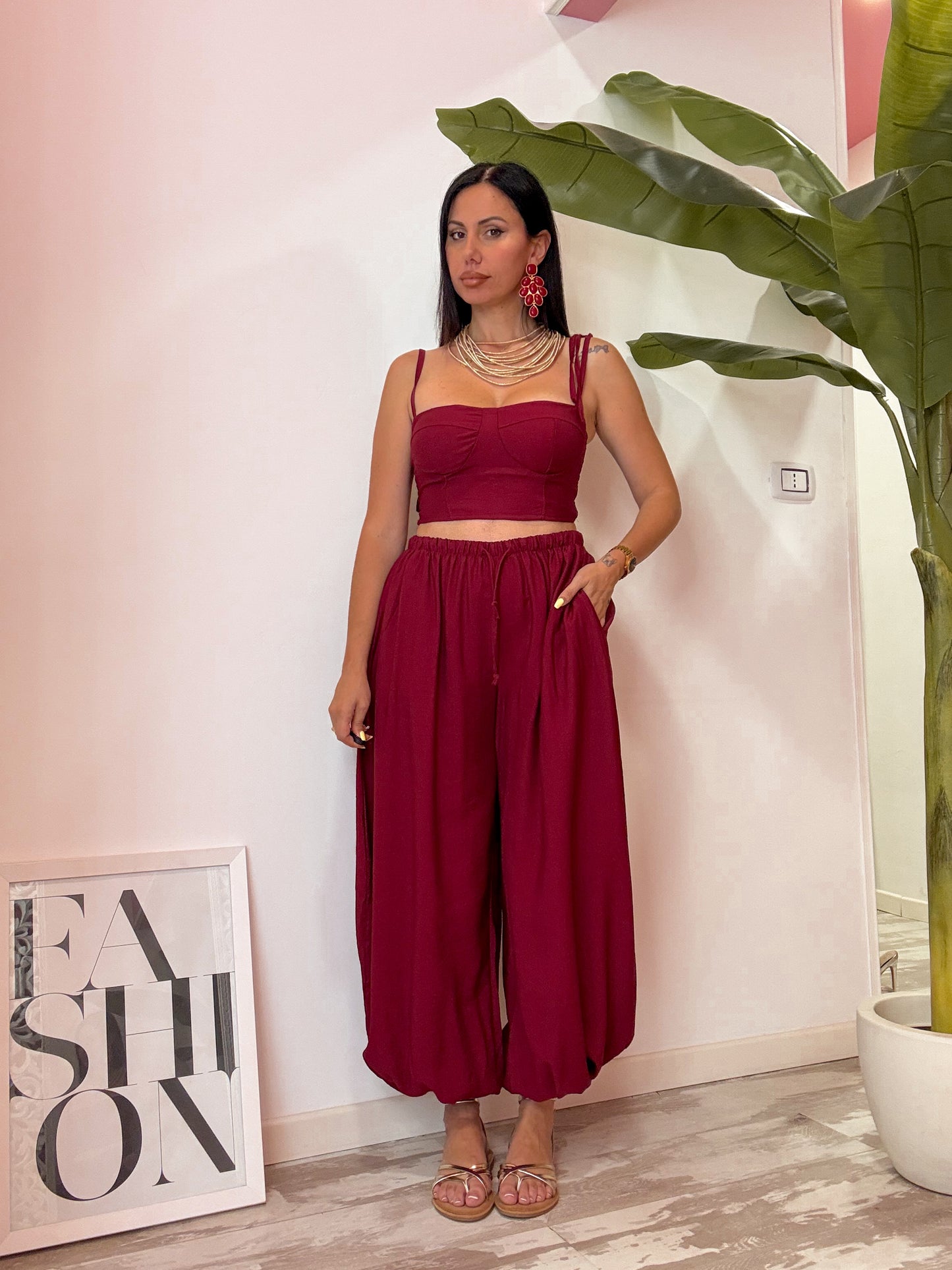 SET CROP TOP 3 COLORI