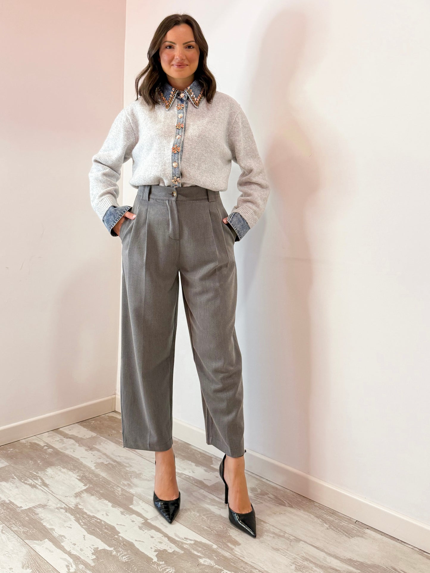 MAGLIA CAMICIA GIOIELLO