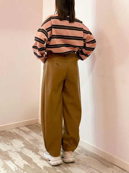 PANTALONE ECOPELLE CAMEL