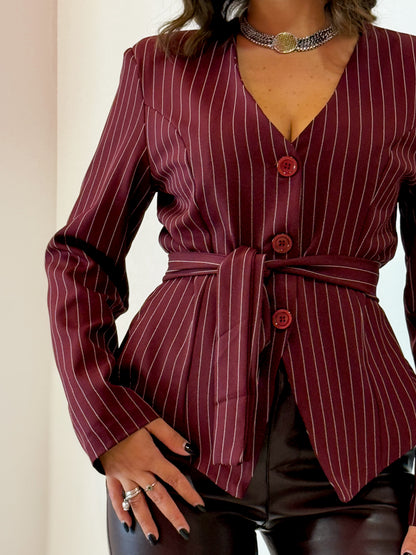 GIACCA GESSATA BORDEAUX