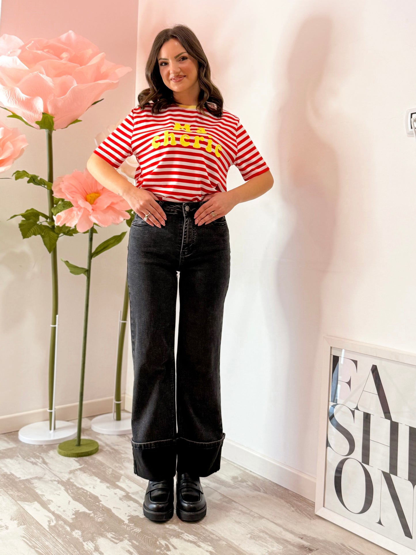 JEANS PIEGONE NERO